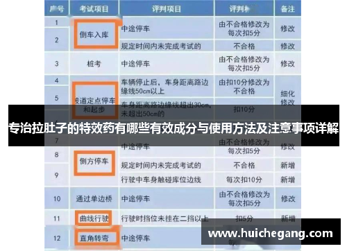 专治拉肚子的特效药有哪些有效成分与使用方法及注意事项详解